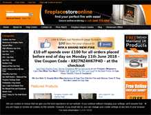 Tablet Screenshot of fireplacestoreonline.com